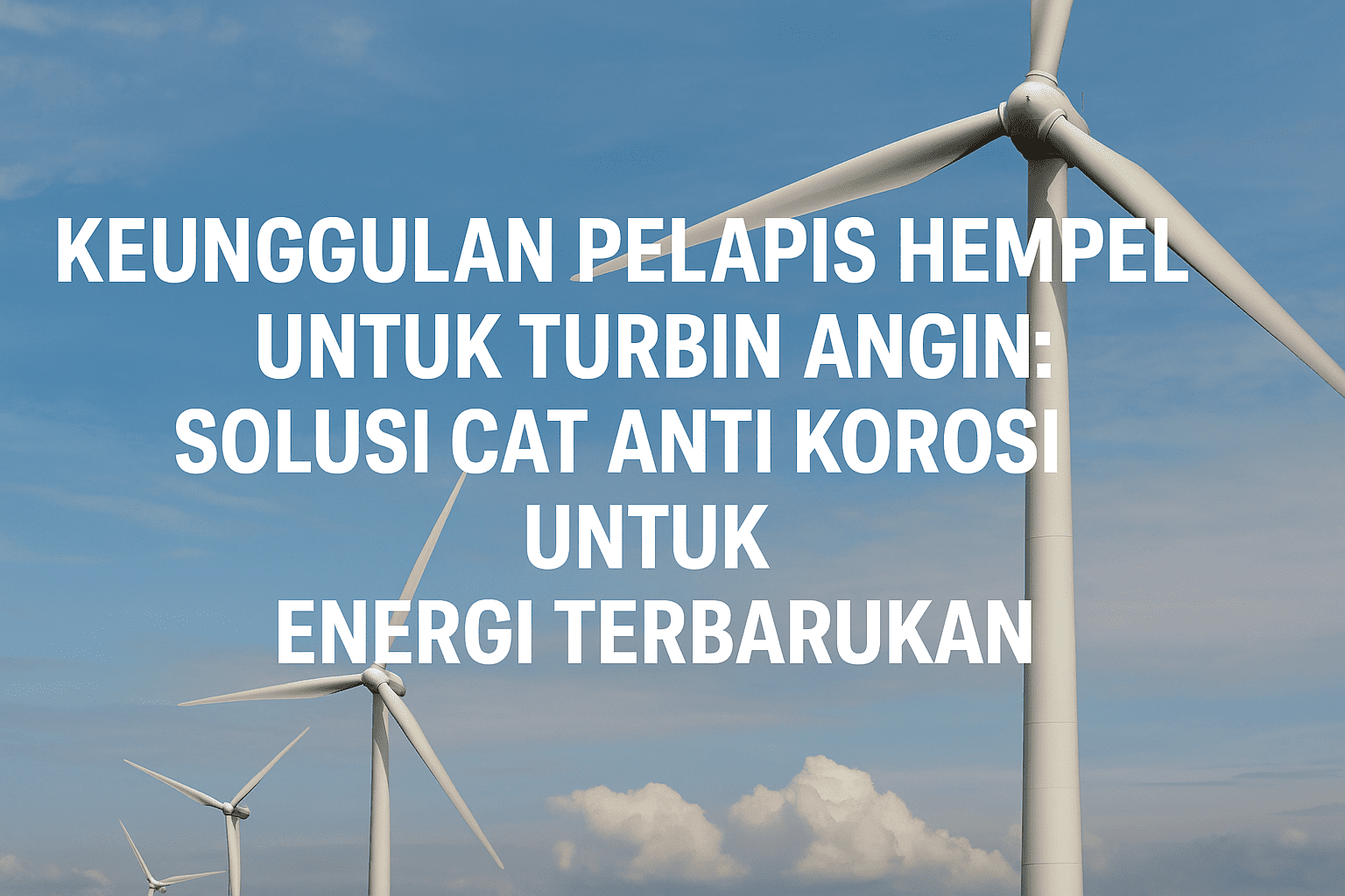 Pelapis Hempel untuk turbin angin sebagai solusi cat anti korosi pada proyek energi terbarukan